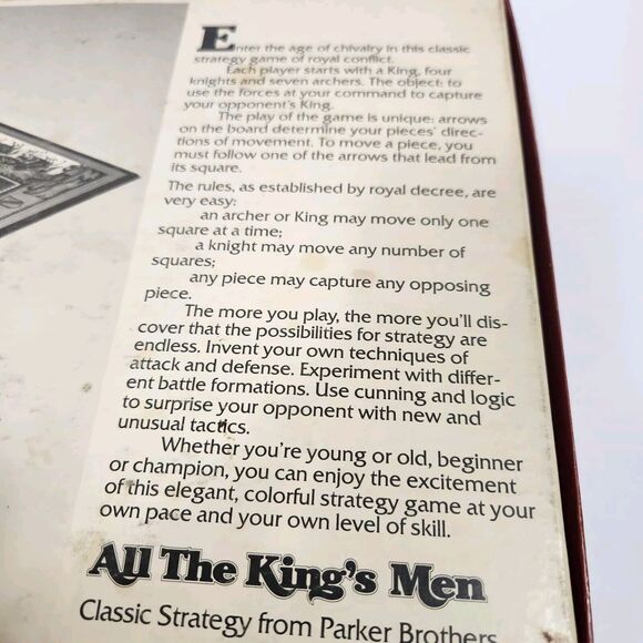 VINTAGE All the King's Men COMPLETE Parker Brothers 1979 Strategy Friends Family - Picture 7 of 14